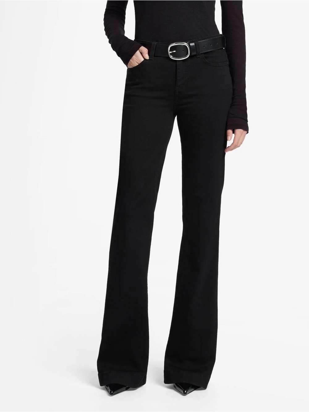 7 For All Mankind Dojo Jeans Night Black Size 29 NWT